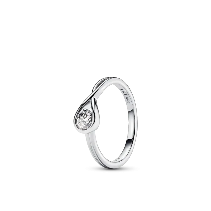 Pandora Infinite Sterling Silver Lab-grown Diamond Ring - Image 2