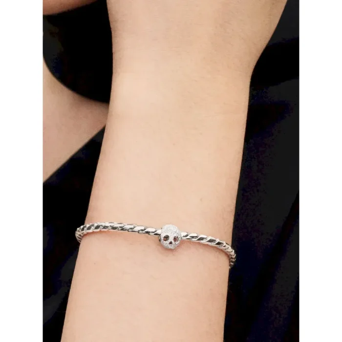 Textured Skull Mini Charm - Image 2