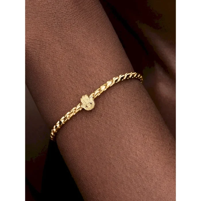 Textured Hamsa Hand Mini Charm - Image 2