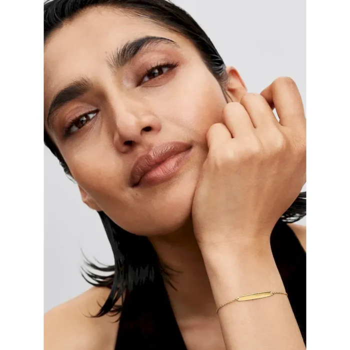 Engravable Bar Chain Bracelet - Image 3