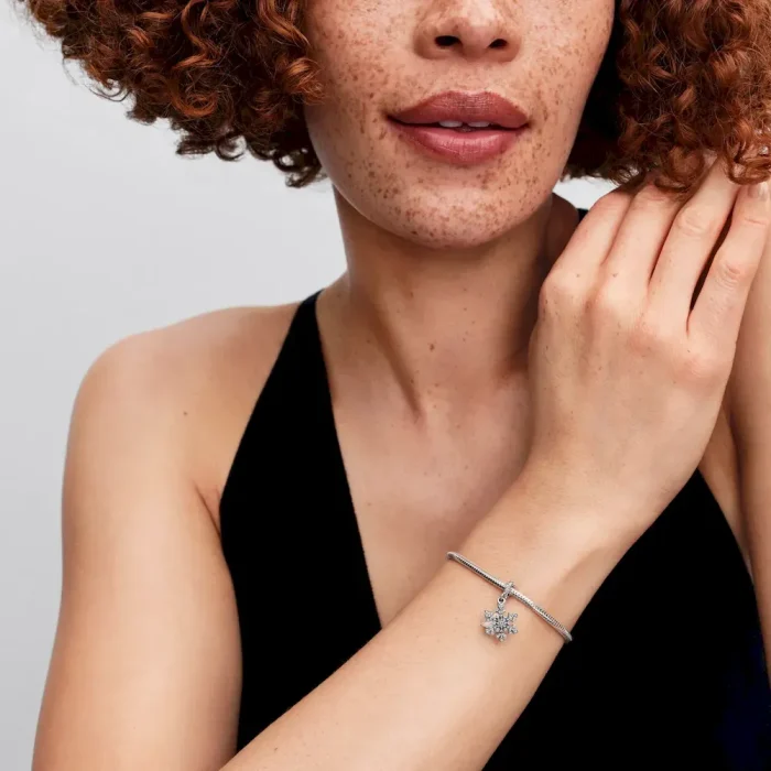 Opalescent Snowflake Double Dangle Charm - Image 4