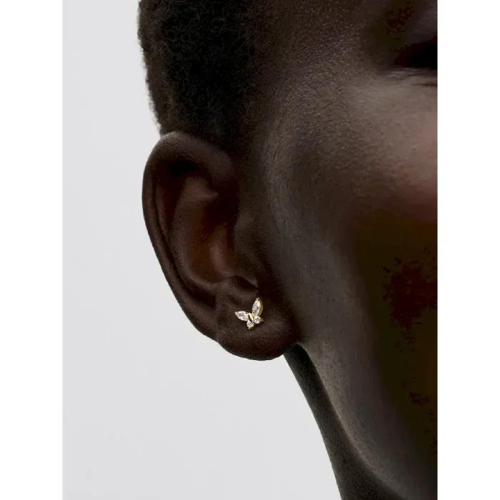 Butterfly Stud Earrings - Image 2