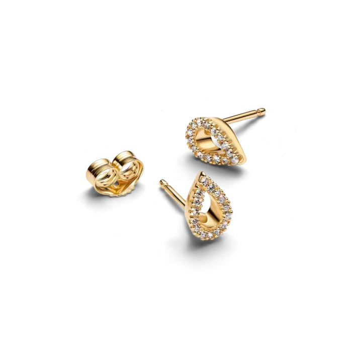 Pandora Infinite Lab-grown Diamond Pavé Stud Earrings - Image 6