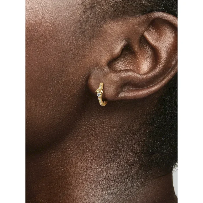 Disney Mickey Mouse & Minnie Mouse Sparkling Hoop Earrings - Image 2