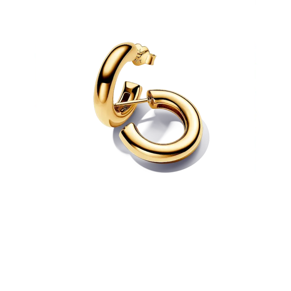 Round Open Hoop Earrings