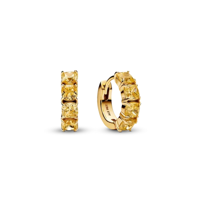 Sparkling Yellow Bracelet and Earring Set - Image 3