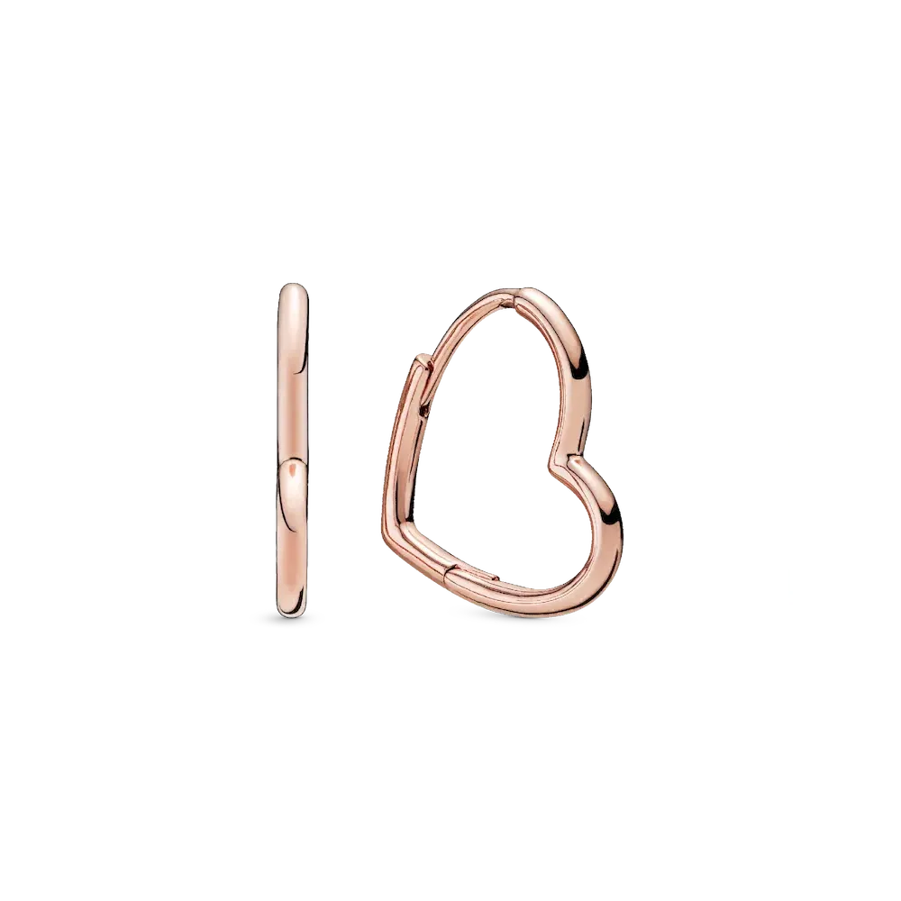 288307_RGB.webp Asymmetrical Heart Hoop Earrings - Image 1