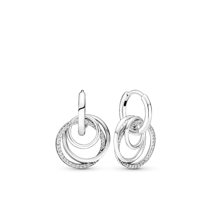 Family Always Encircled Hoop Earrings - Image 2