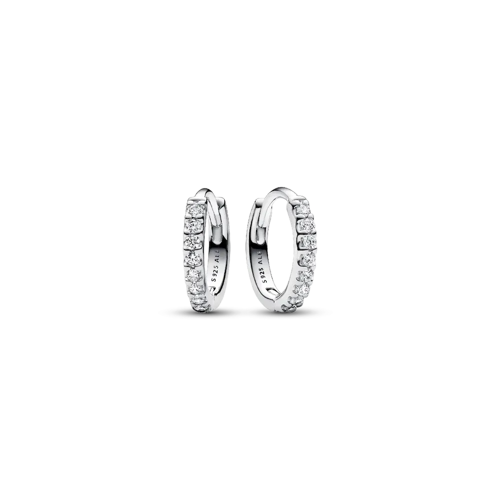 Sparkling Huggie Hoop Earrings