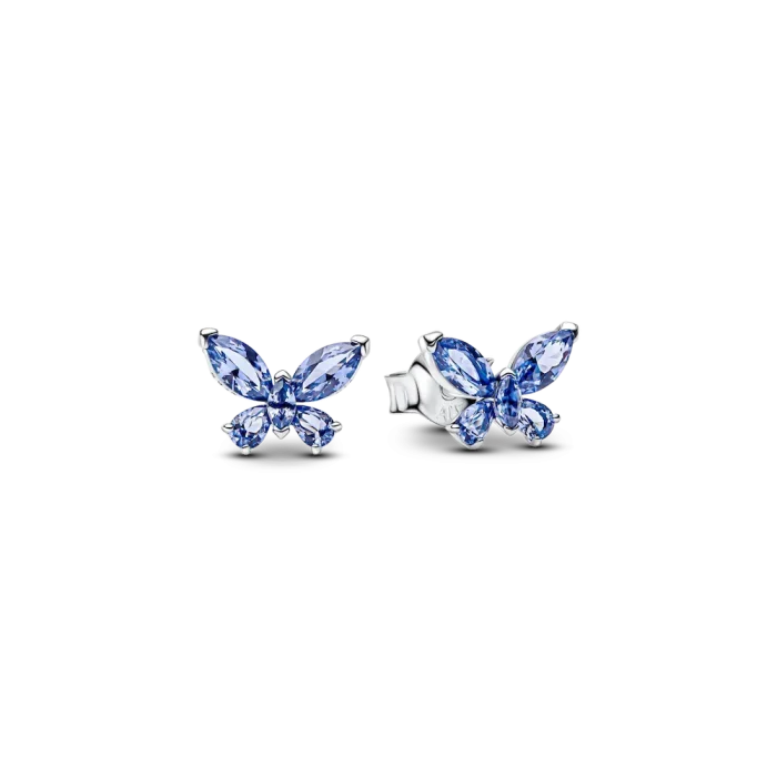 Winter Blue Butterfly Jewelry Set - Image 4