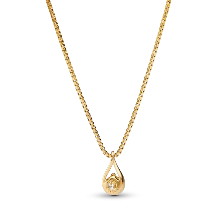 Pandora Infinite 14k Gold Lab-grown Diamond Pendant Necklace - Image 5