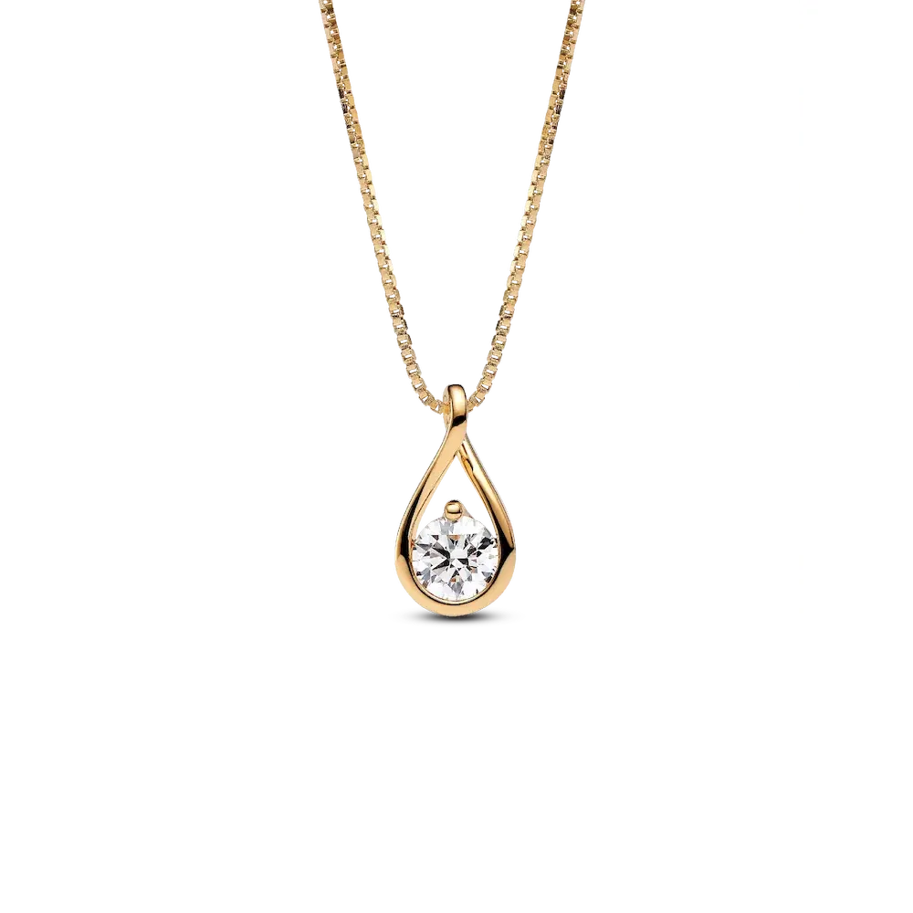 Pandora Infinite 14k Gold Lab-grown Diamond Pendant Necklace