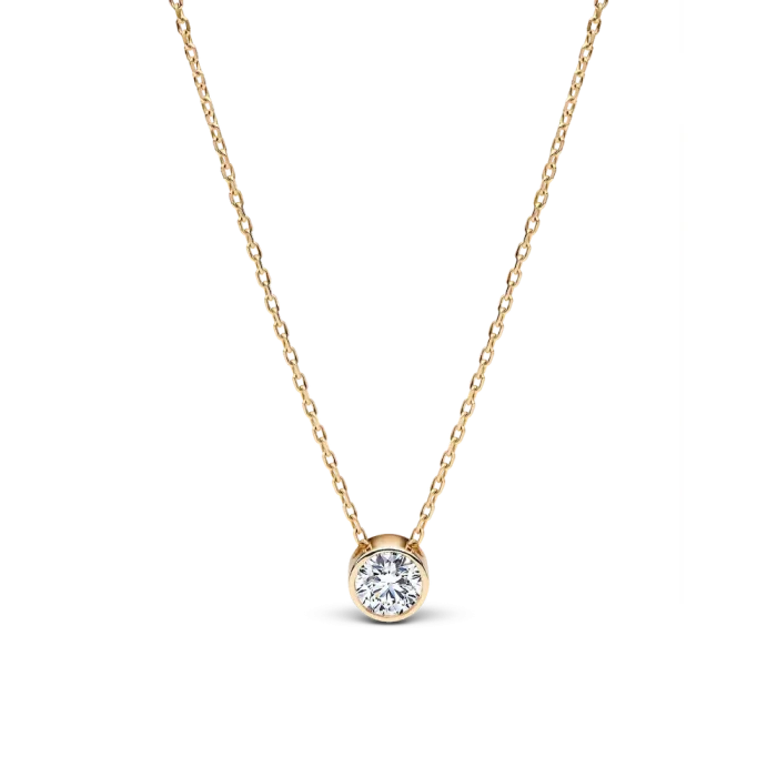 Pandora Era Bezel Lab-Grown Diamond Pendant Necklace - Image 2