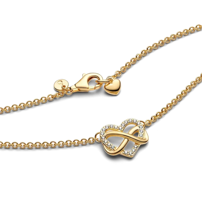 Sparkling Infinity Heart Collier Necklace - Image 7