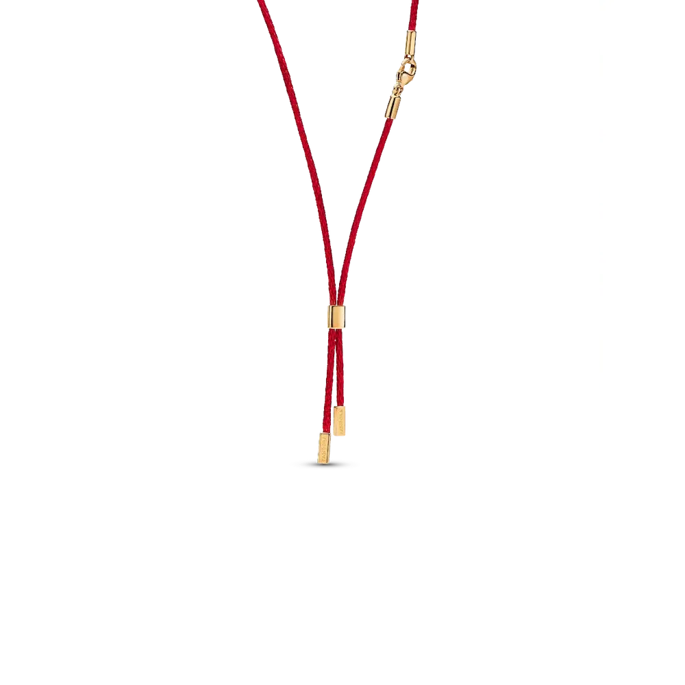 362880C02_RGB.webp Pandora Talisman Red Recycled Polyester Cord Necklace - Image 1