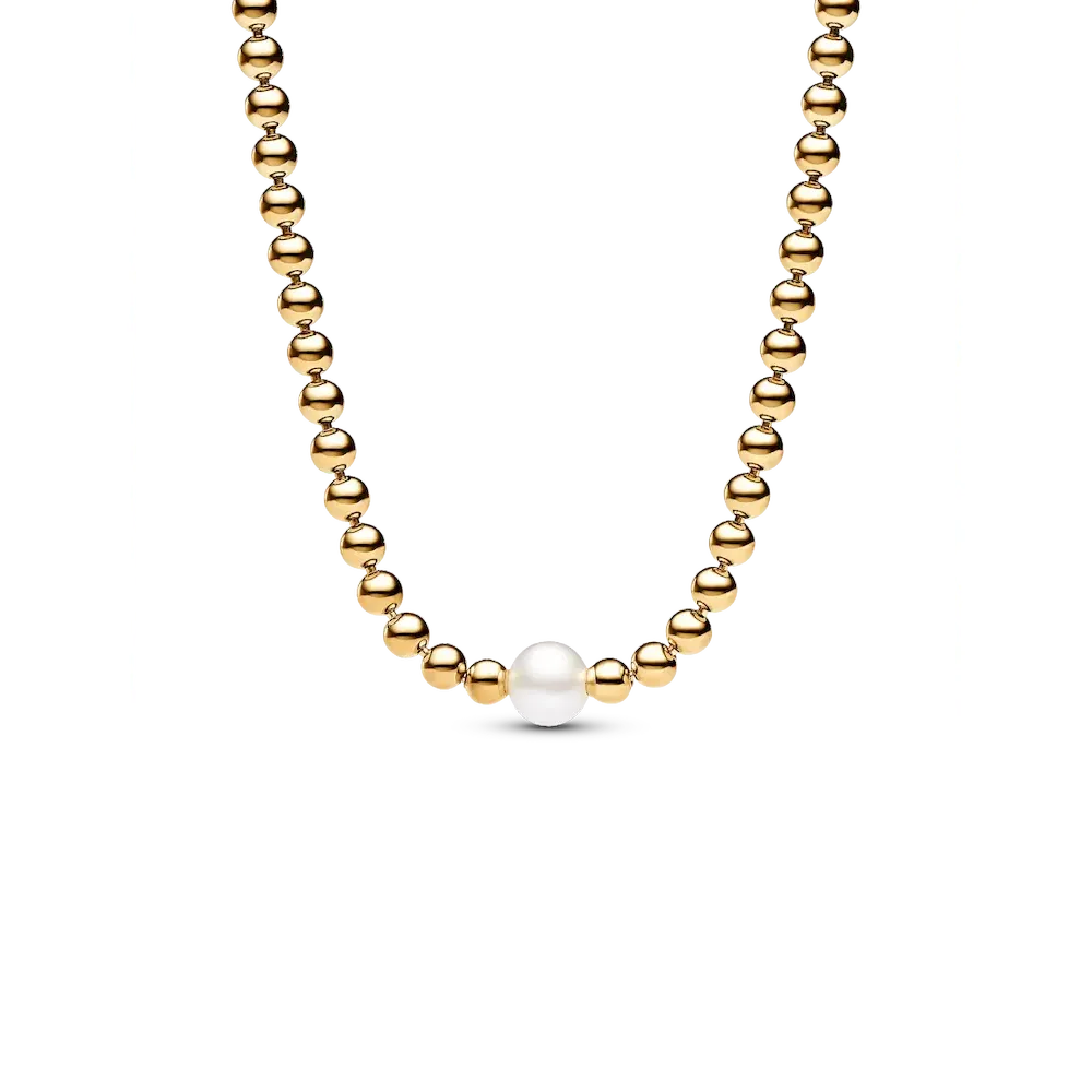 Treated Freshwater Cultured Pearl & Beads Collier Necklace