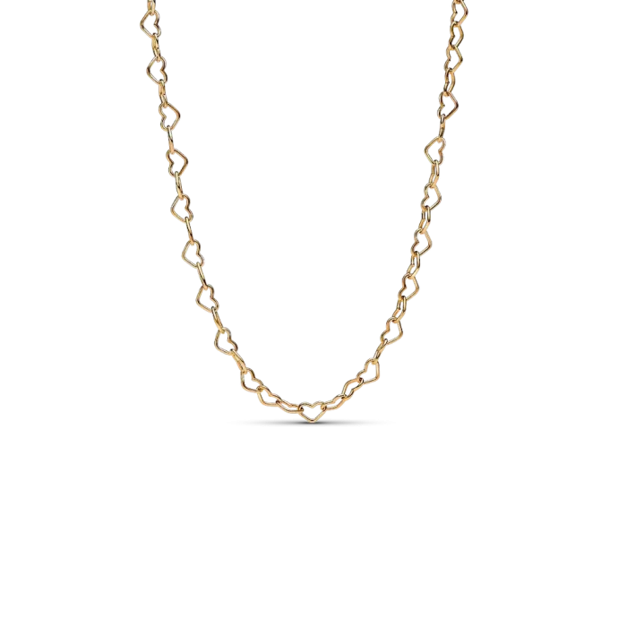 Opalescent Green Heart Necklace Set - Image 3