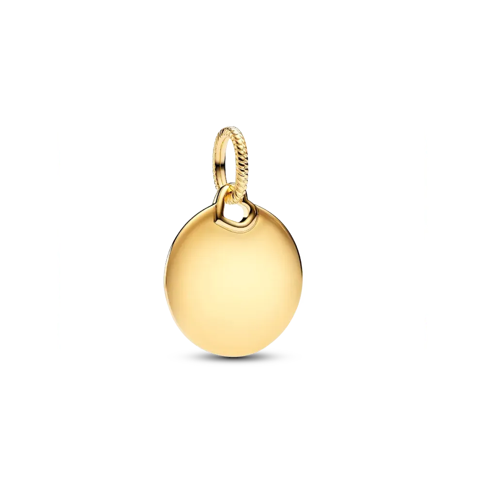 Engravable Round Tag Dangle Charm