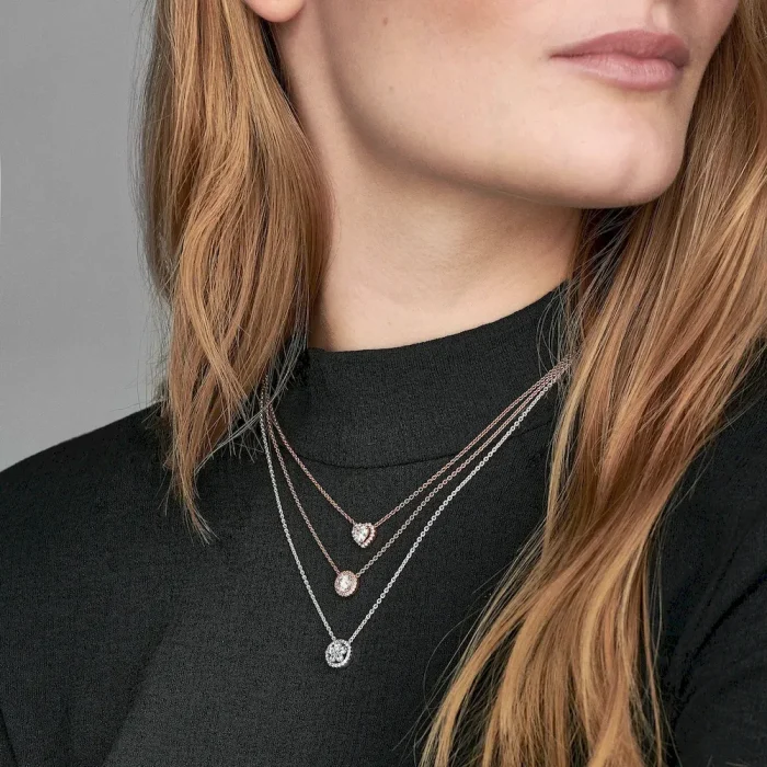 Sparkling Heart Collier Necklace - Image 3