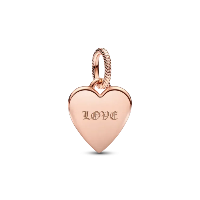 Engravable Heart Tag Pendant - Image 4