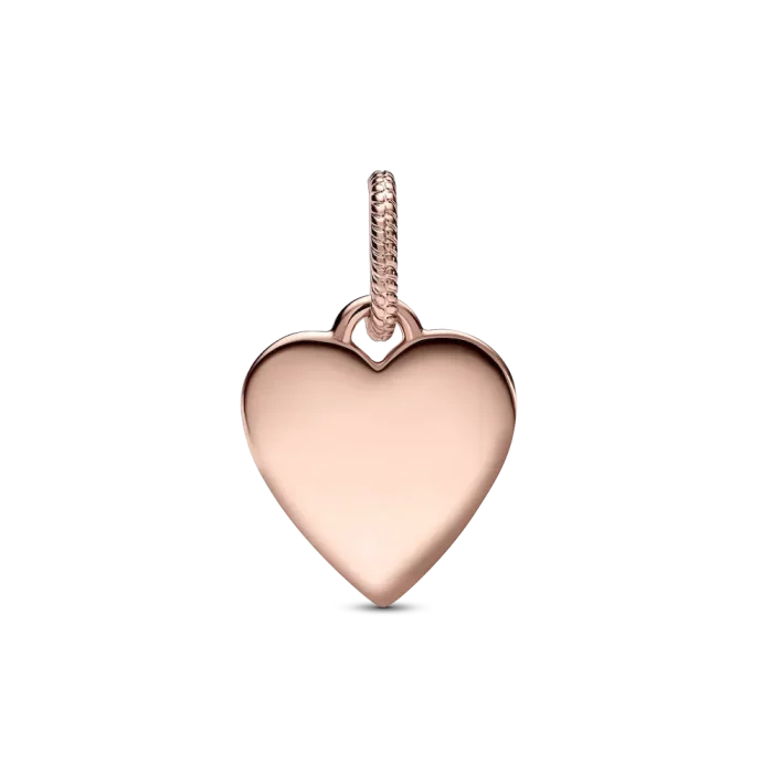 Engravable Heart Tag Pendant - Image 5