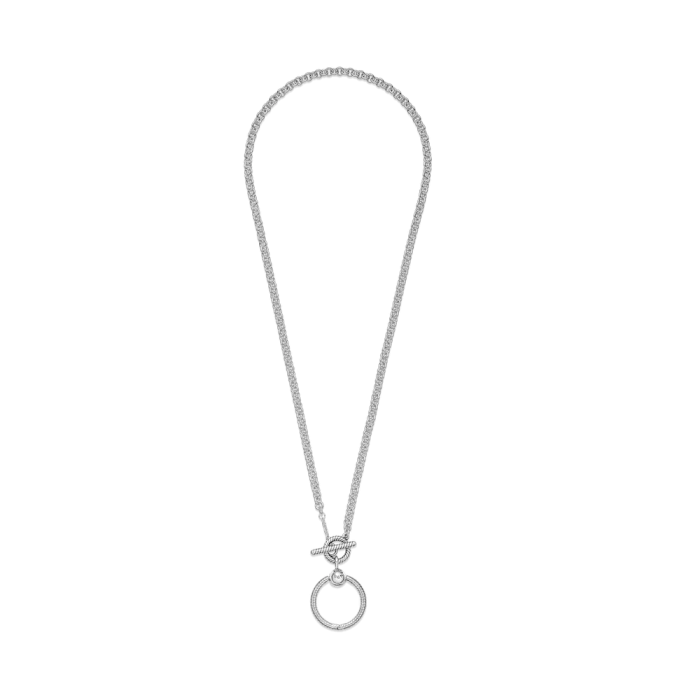 FINAL SALE - Pandora Moments O Pendant T-bar Necklace - Image 6