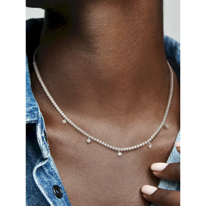 Sparkling Drop Collier Necklace - Image 3