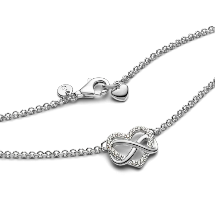Sparkling Infinity Heart Necklace Set - Image 7
