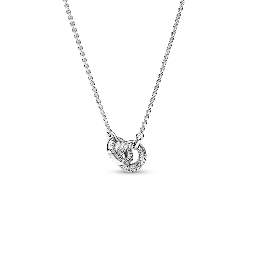 Pandora Signature Intertwined Pavé Pendant Necklace