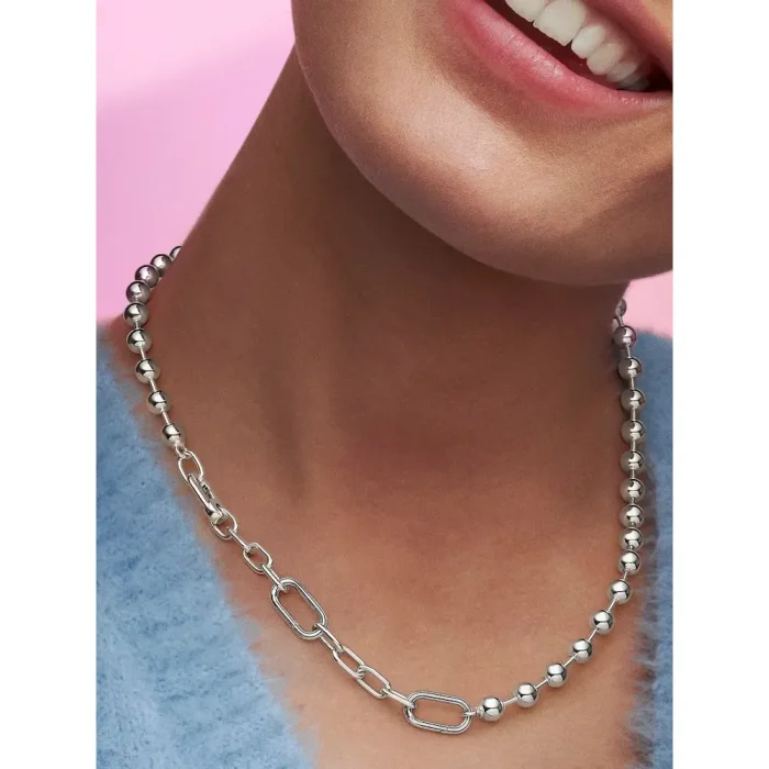 Pandora ME Metal Bead & Link Chain Necklace - Image 2