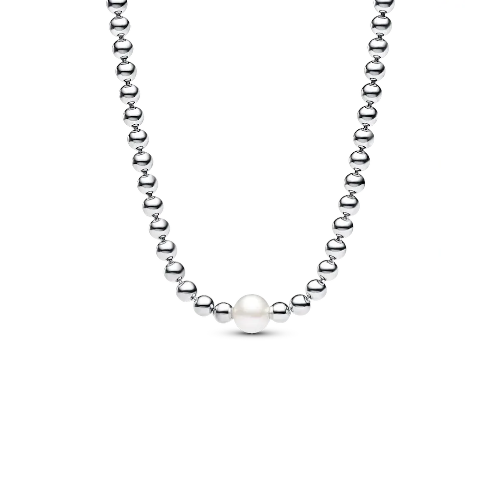 Treated Freshwater Cultured Pearl & Beads Collier Necklace
