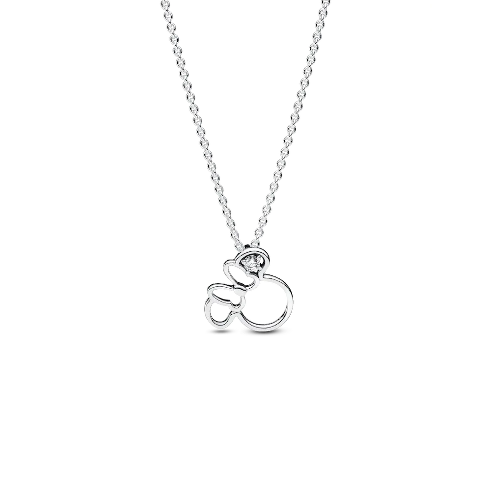 Disney Minnie Mouse Silhouette Collier Necklace