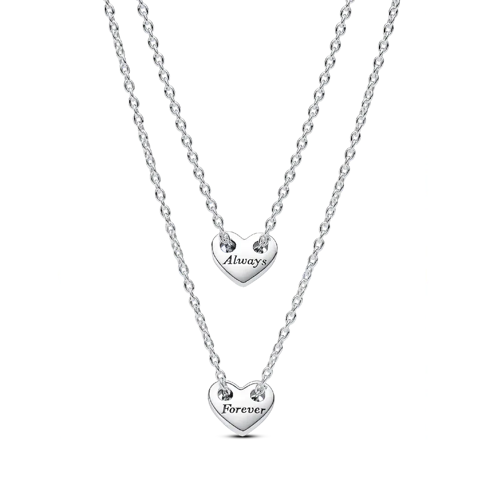 Forever & Always Splittable Heart Collier Necklaces
