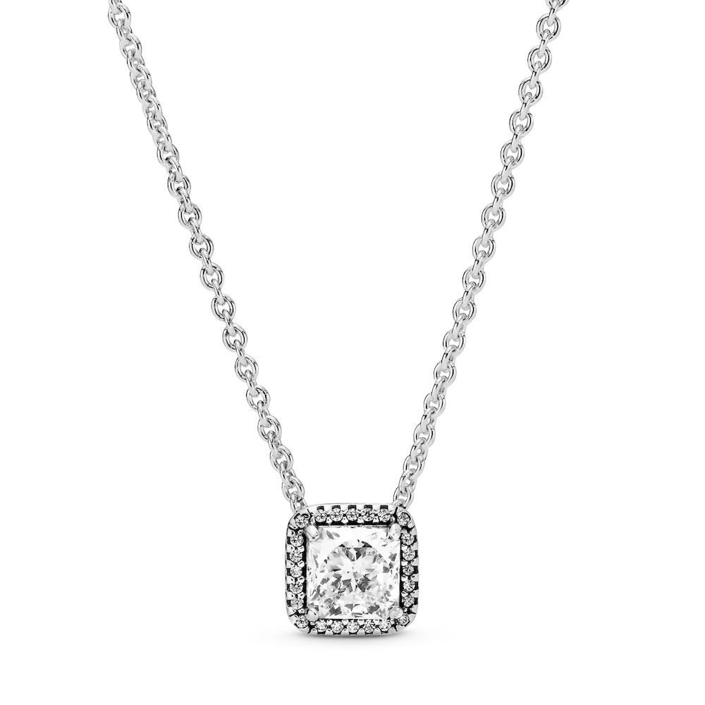 396241CZ_RGB.webp Square Sparkle Halo Necklace - Image 1