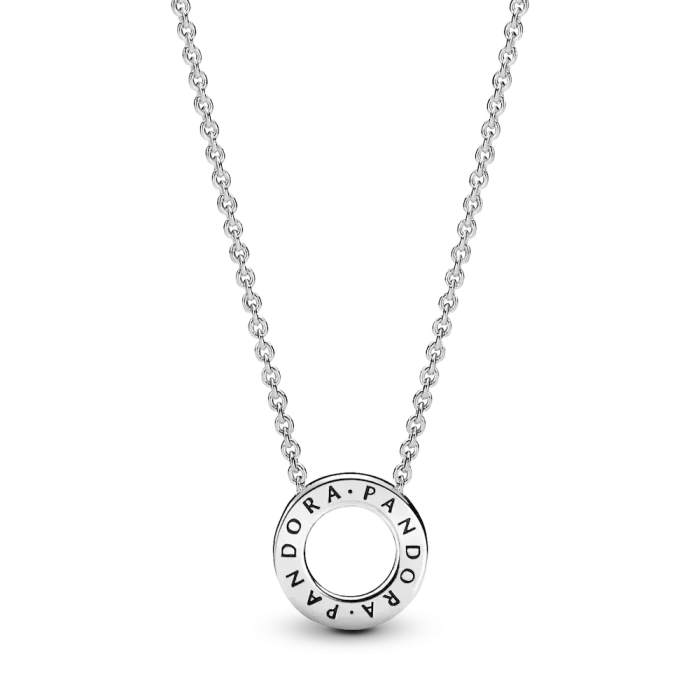 Pandora Logo Pavé Circle Collier Necklace - Image 4