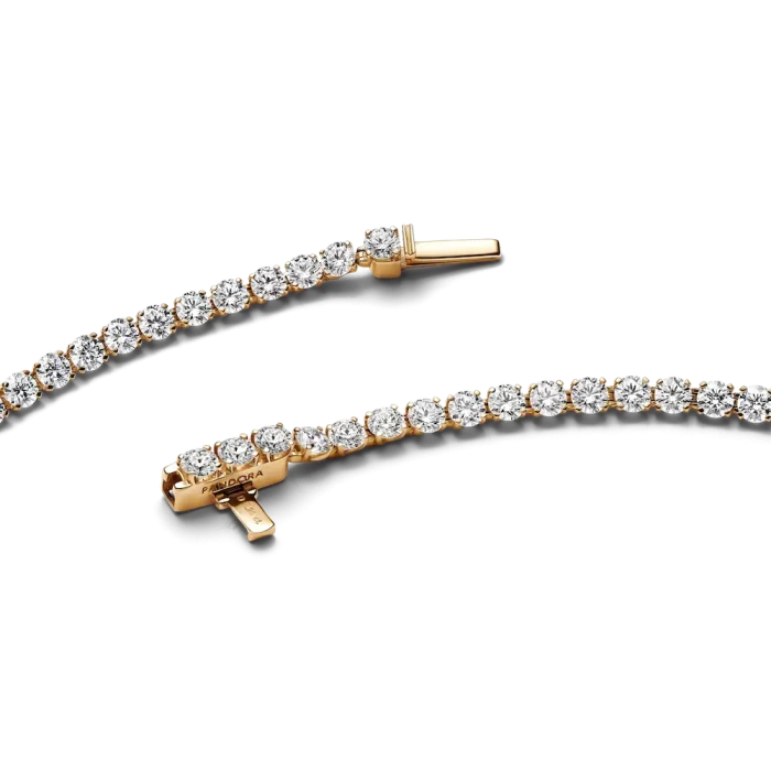 Pandora Era 14k Gold Lab-grown Diamond Tennis Bracelet - Image 5