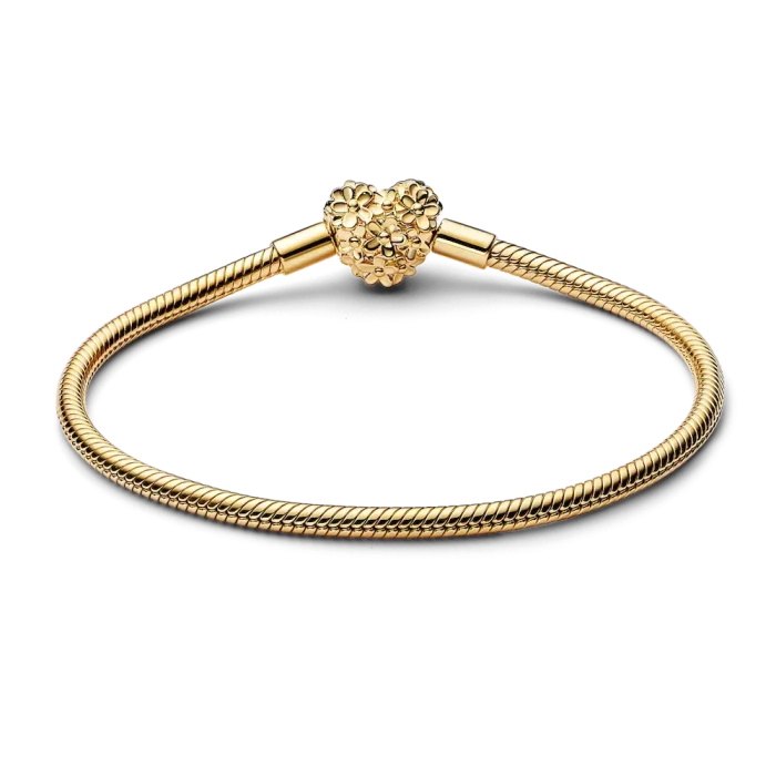 My Pandora Daisy Heart Clasp Snake Chain Bracelet - Image 5