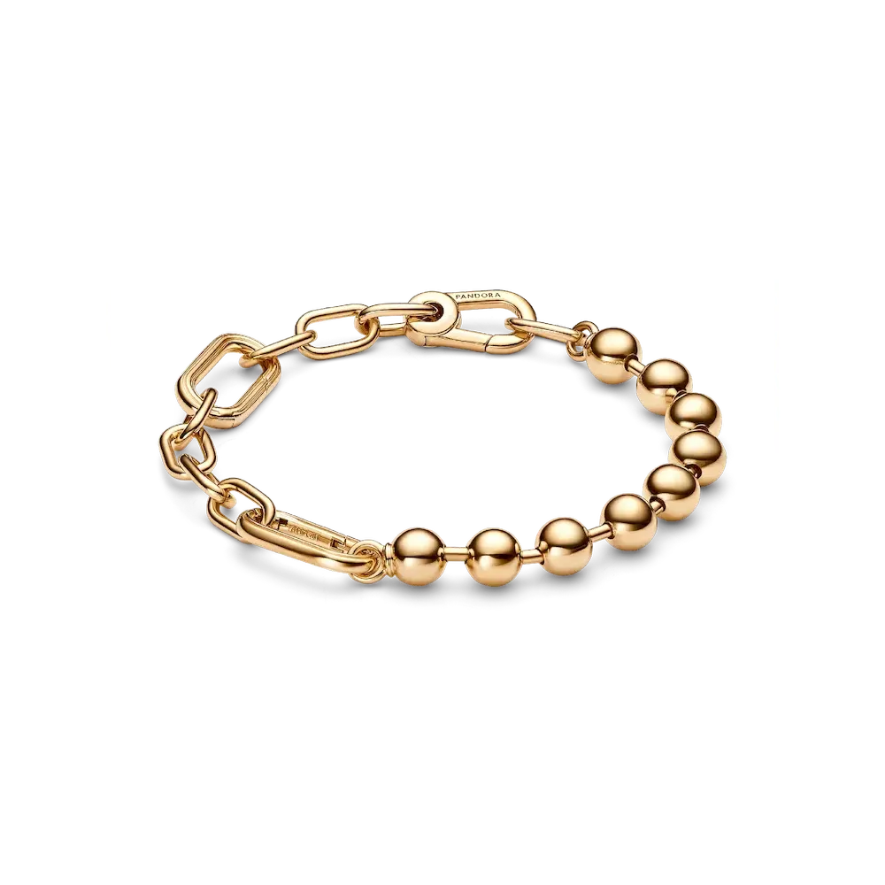 Pandora ME Metal Bead & Link Chain Bracelet