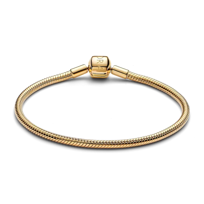 Barrel Clasp Snake Chain Bracelet - Image 5