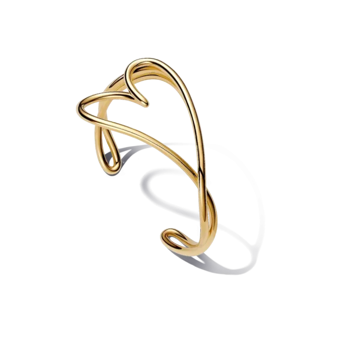 Organically Shaped Heart Bangle - Image 2