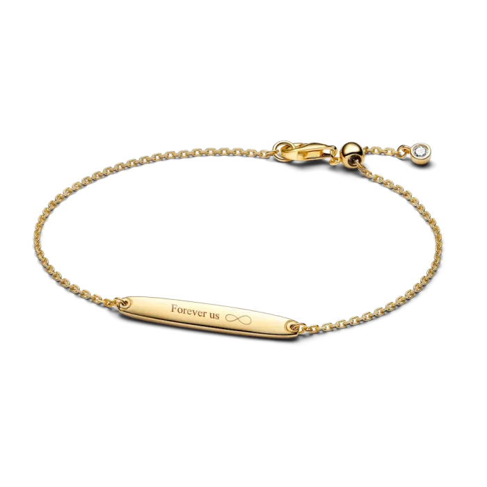 Engravable Bar Chain Bracelet - Image 5