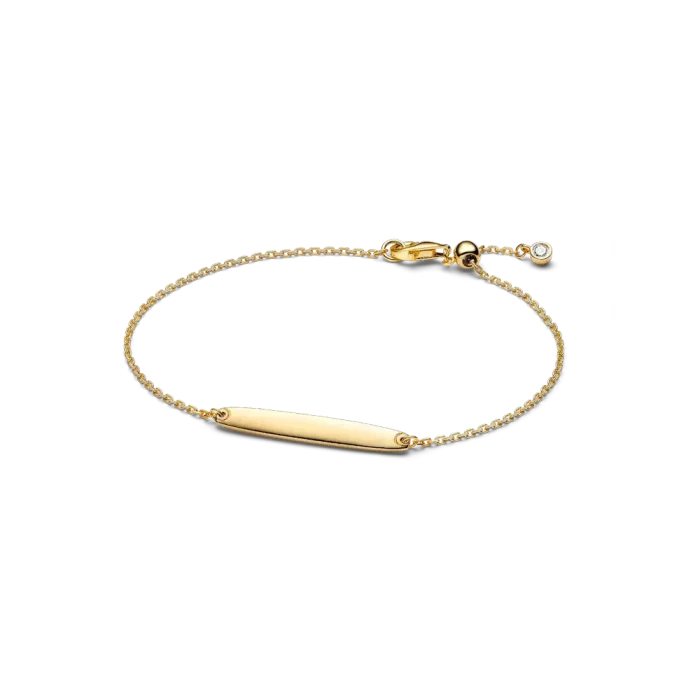 His & Hers Engravable Gold Plated Bracelet Set - Image 3