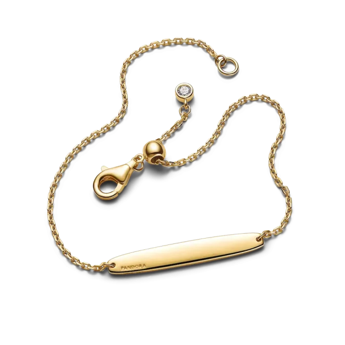 Engravable Bar Chain Bracelet - Image 6