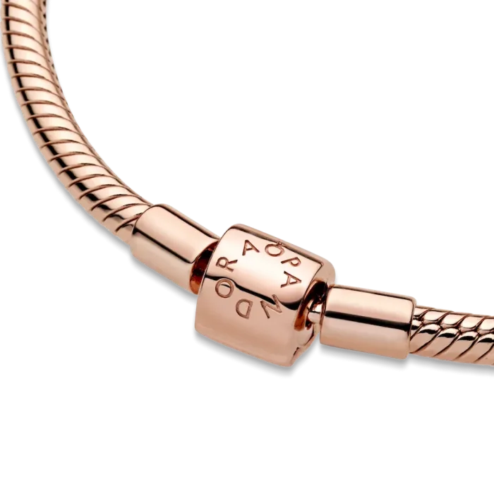 FINAL SALE - Pandora Moments Barrel Clasp Snake Chain Bracelet - Image 6