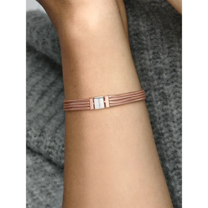 FINAL SALE - Pandora Reflexions™ Multi Snake Chain Bracelet - Image 3