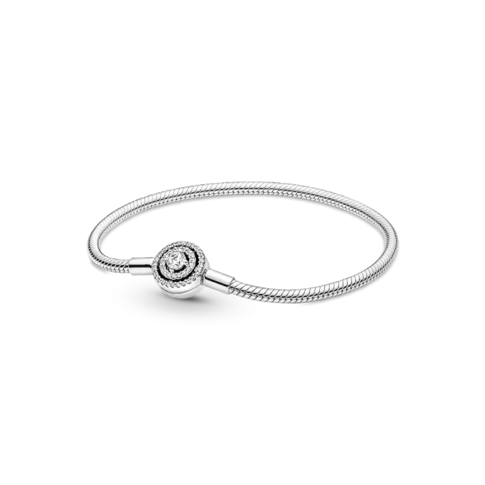 Pandora Moments Halo Snake Chain Bracelet - Image 2