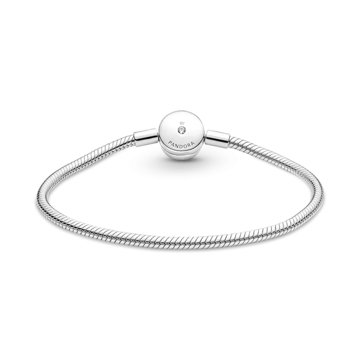 Pandora Moments Halo Snake Chain Bracelet - Image 6