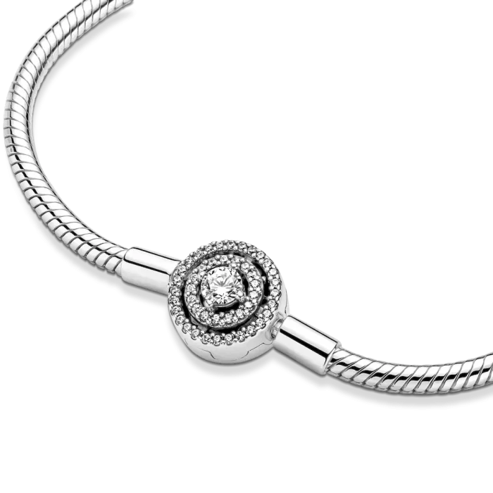 Pandora Moments Halo Snake Chain Bracelet - Image 5
