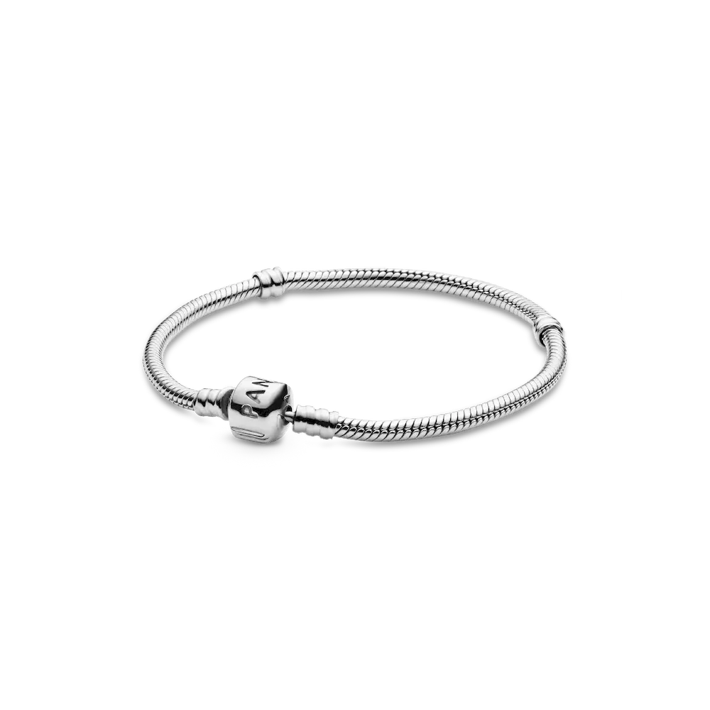 Pandora Moments Barrel Clasp Snake Chain Bracelet