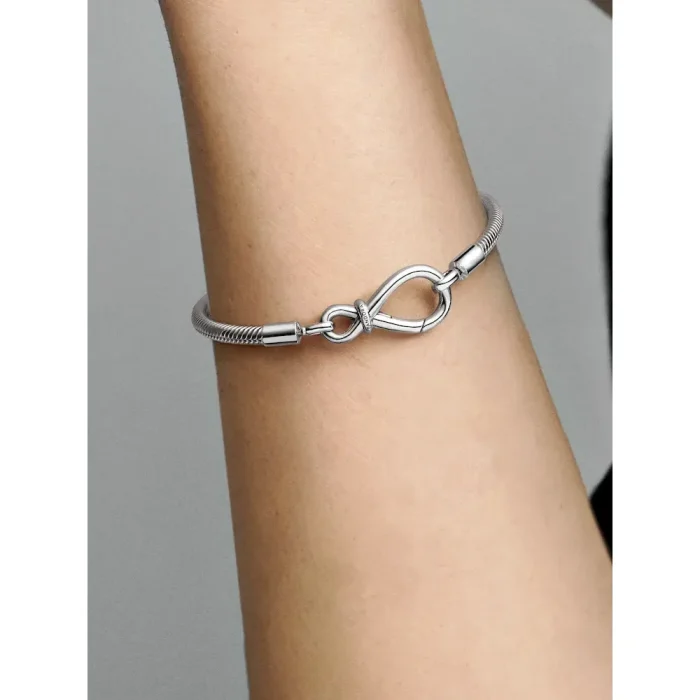 Pandora Moments Infinity Knot Snake Chain Bracelet - Image 3